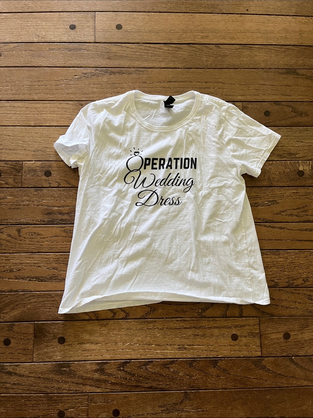 Gildan White Short-Sleeve 'Operation Wedding Dress' Graphic Tee